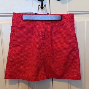 Puma Red Patterned Golf Skirt